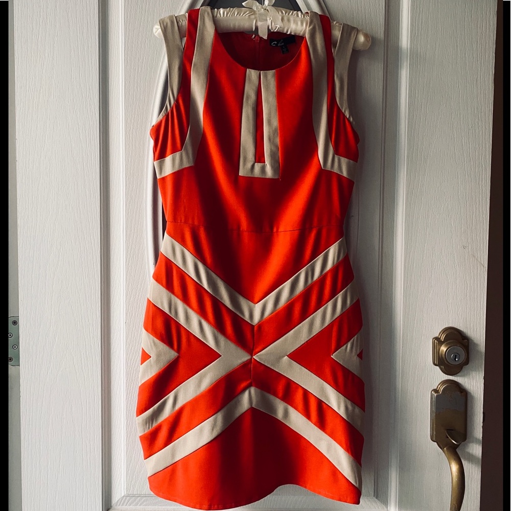 Orange bodycon